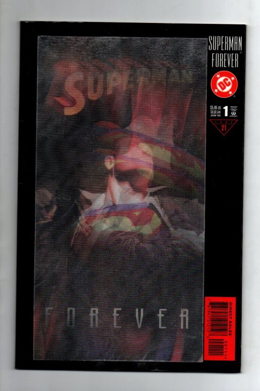 Superman Forever #1 (1998), raw comic book in NM condition — front cover