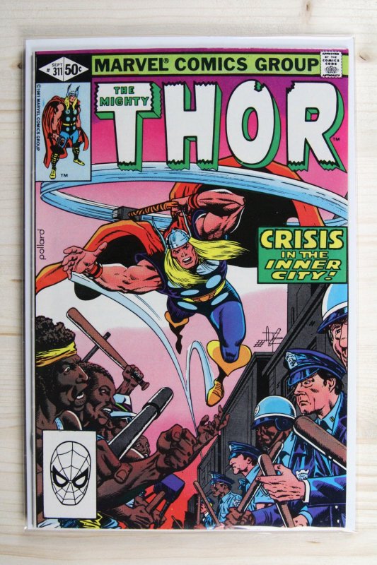 Thor #311 (Marvel Comics, 1981), raw comic book in VF+ 8.5 condition — front cover