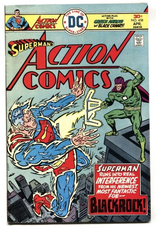 Action Comics #458 (DC Comics, 1974), raw, ungraded comic book — front cover
