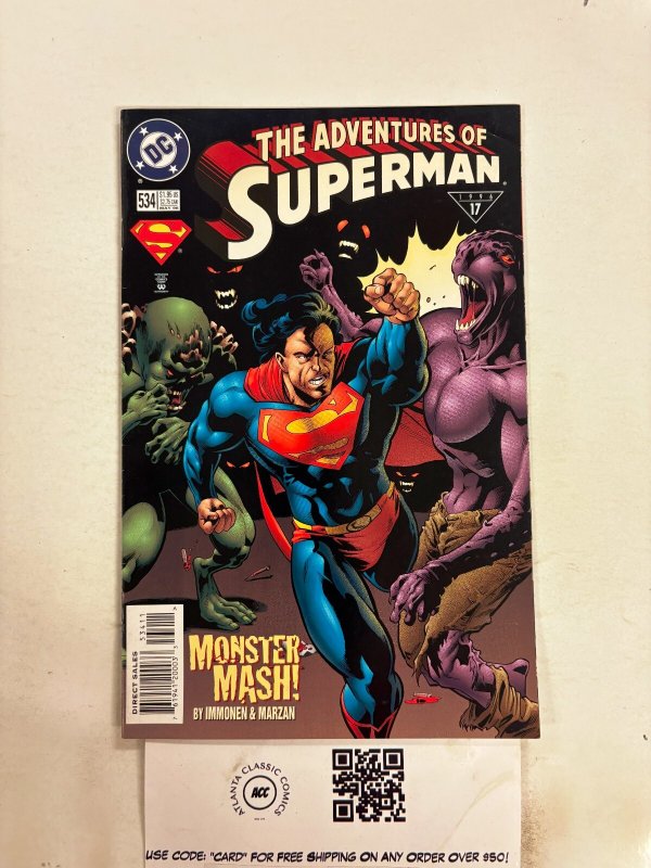 The Adventures of Superman #534 (DC Comics, 1996), raw comic book in NM condition — front cover