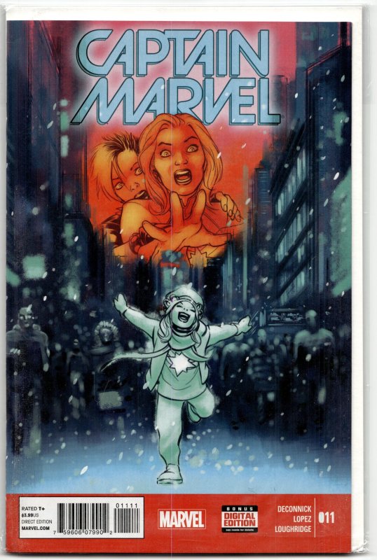 Captain Marvel #11 (Marvel Comics, 2015), raw, ungraded comic book — front cover