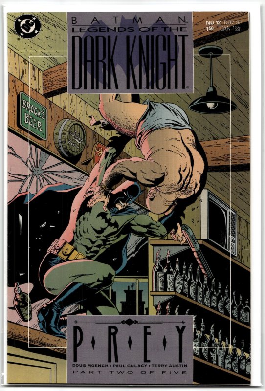 Legends of the Dark Knight #12 (1990), raw, ungraded comic book — front cover