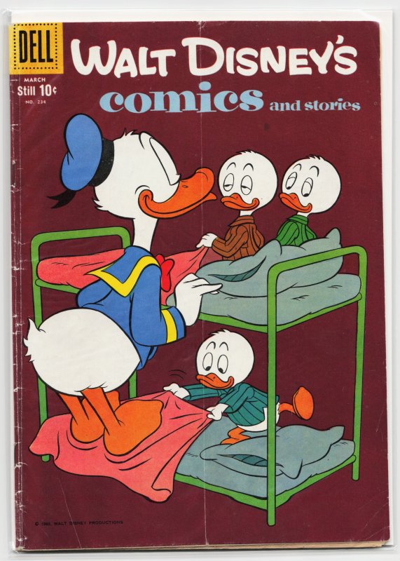 Walt Disney's Comics and Stories #234 (Dell, 1960), raw, ungraded comic book — front cover