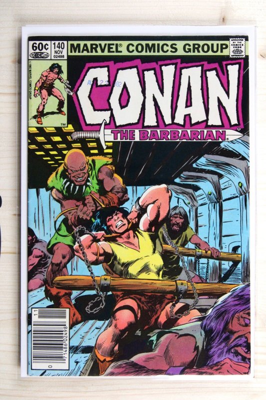 Conan the Barbarian #140 (Marvel Comics, 1982), raw comic book in VF+ 8.5 condition — front cover