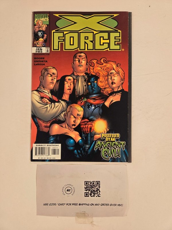 X-Force #85 (Marvel Comics, 1998), raw comic book in NM condition — front cover
