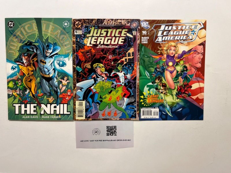 3 JLA DC Comic Books #3, raw, ungraded comic book — front cover