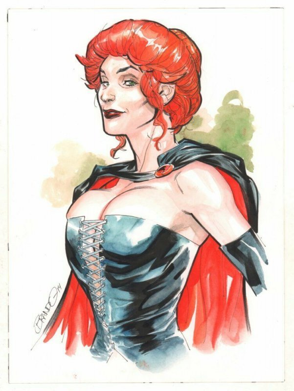 Goblin Queen Madelyne Pryor Painted Art Commission 2014 art by Brandon Peterson (2014), raw, ungraded comic book — front cover
