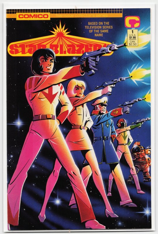 Star Blazers #1 (1983), raw, ungraded comic book — front cover