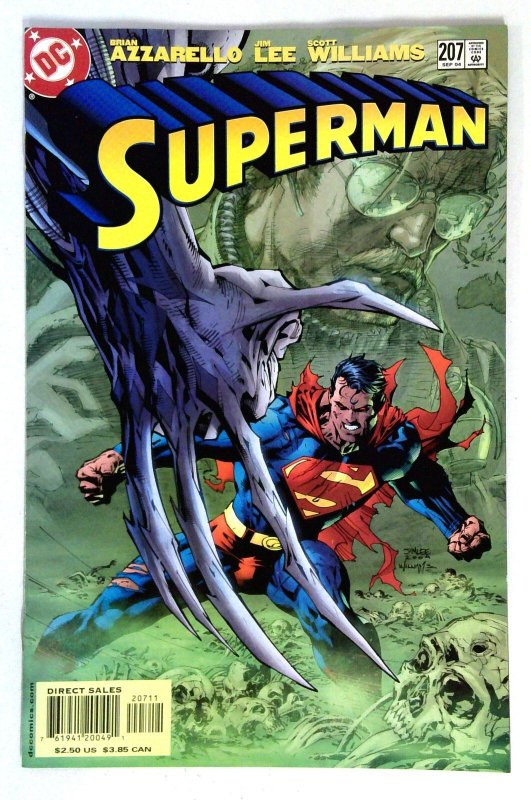 Superman #207 (DC Comics, 2004), raw comic book in NM- condition — front cover