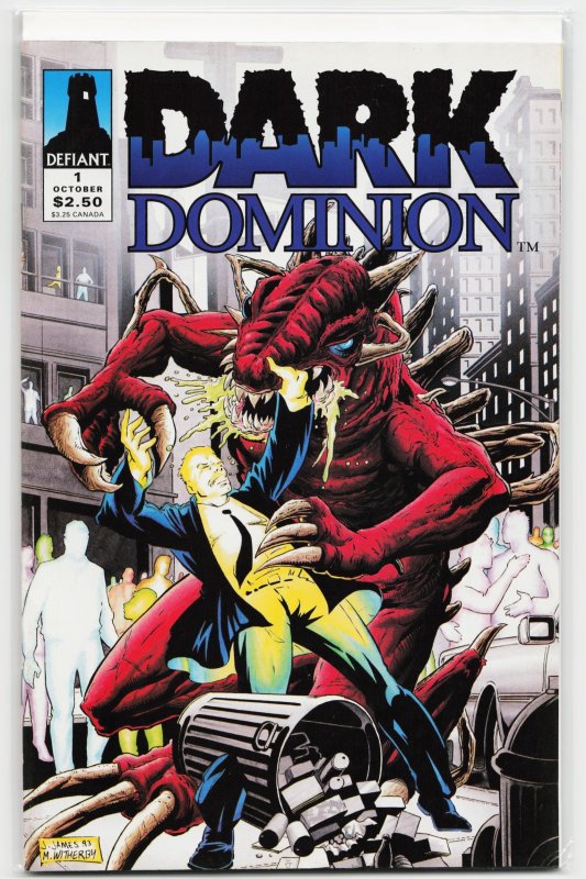 Dark Dominion #1 (Defiant Comics, 1993), raw, ungraded comic book — front cover