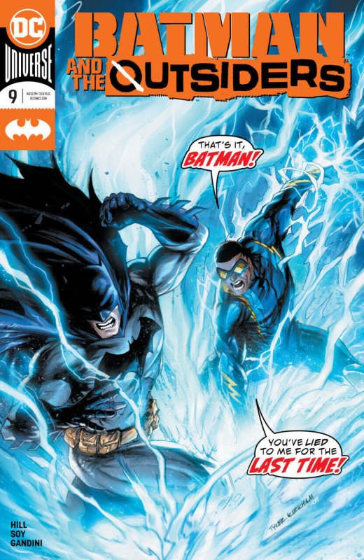Batman & the Outsiders #9 (2019), raw comic book in VF condition — front cover