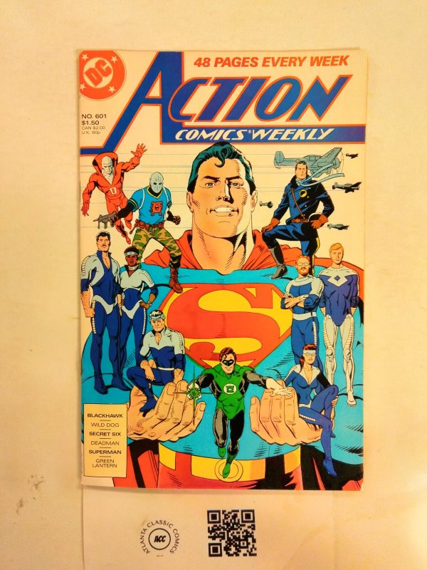 Action Comics #601 (DC Comics), raw comic book in NM condition — front cover
