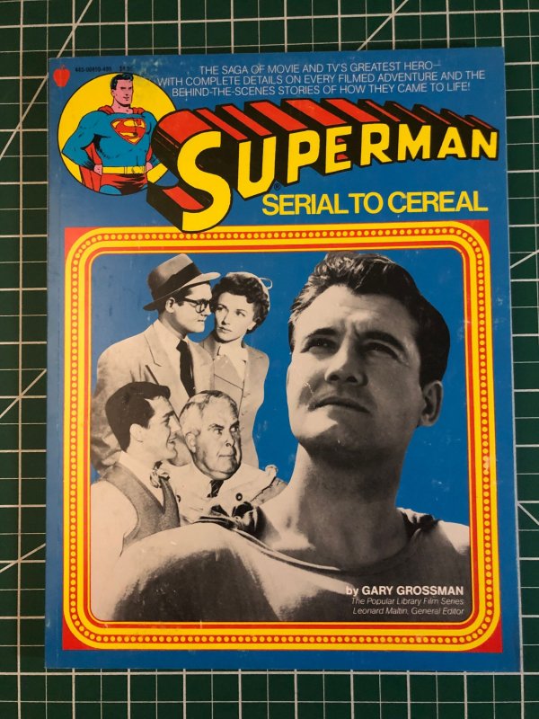 Superman: Serial to Cereal Oversized Book (1976) Signed by Author Gary Grossman (1976), raw, ungraded comic book — front cover