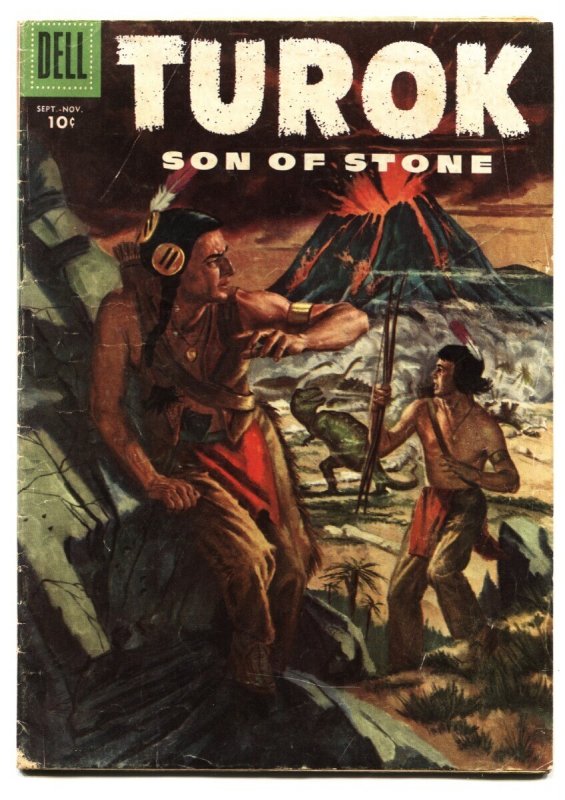 Turok, Son of Stone #5 - 1956 - Dell - VG- - Comic Book (Dell Comics, 1956), raw comic book in VG- condition — front cover