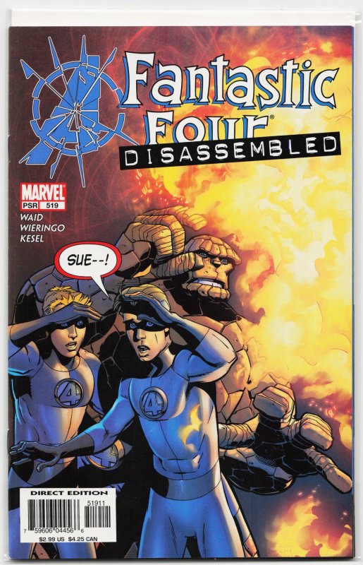Fantastic Four #519 (Marvel Comics, 2004), raw, ungraded comic book — front cover