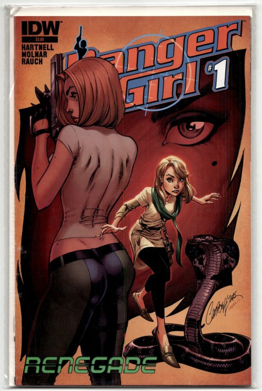 Danger Girl: Renegade #1 (IDW Publishing, 2015), raw, ungraded comic book — front cover