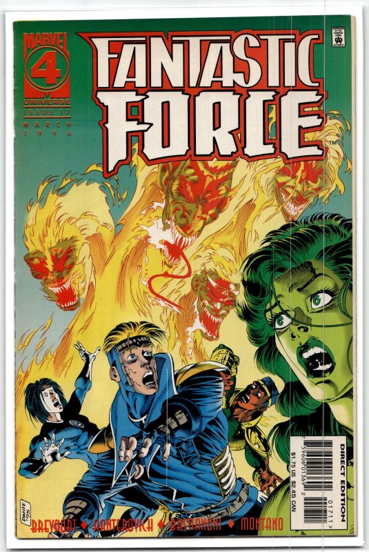 Fantastic Force #17 (1996), raw, ungraded comic book — front cover