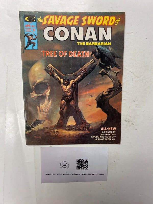 Savage Sword of Conan the Barbarian #5 (Marvel Comics), raw comic book in VF condition — front cover