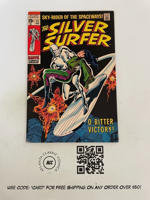 Silver Surfer #11 (Marvel Comics), raw comic book in VF/NM condition — front cover