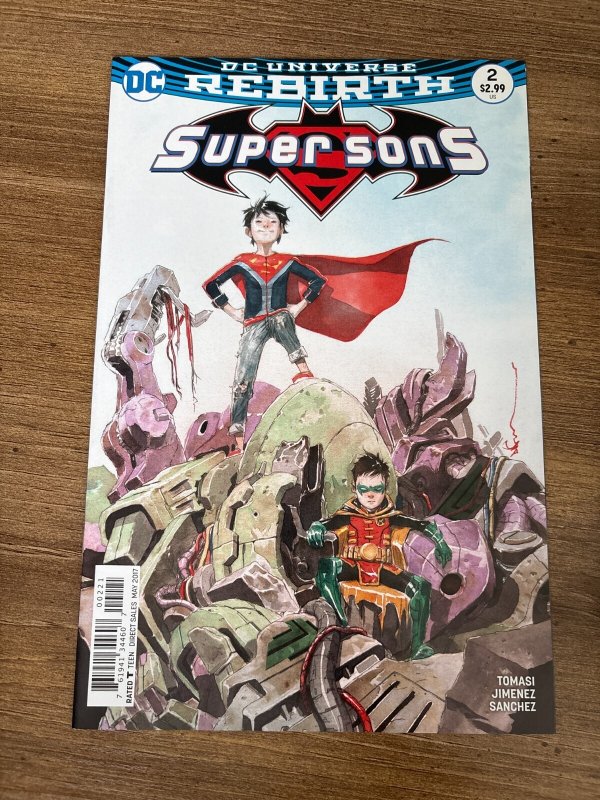 Super Sons #2 (DC Comics), raw comic book in NM condition — front cover