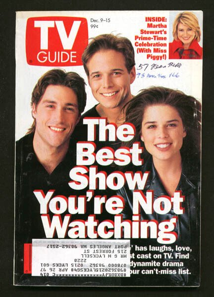 Mag: TV Guide 12/09/1995-Party of 5/martha Stewart Special G, raw, ungraded comic book — front cover