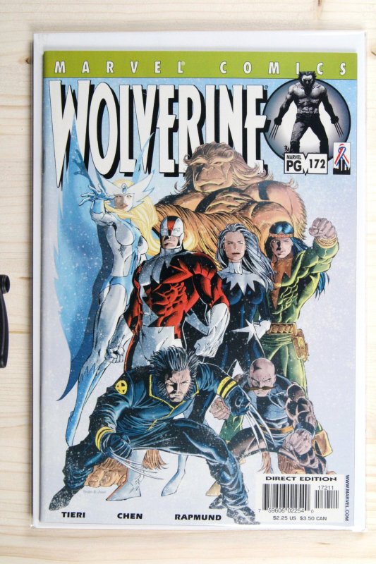 Wolverine #172 (Marvel Comics, 2002), raw comic book in NM- 9.2 condition — front cover