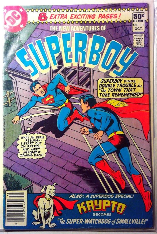 New Adventures of Superboy #10 (DC Comics, 1980), raw, ungraded comic book — front cover