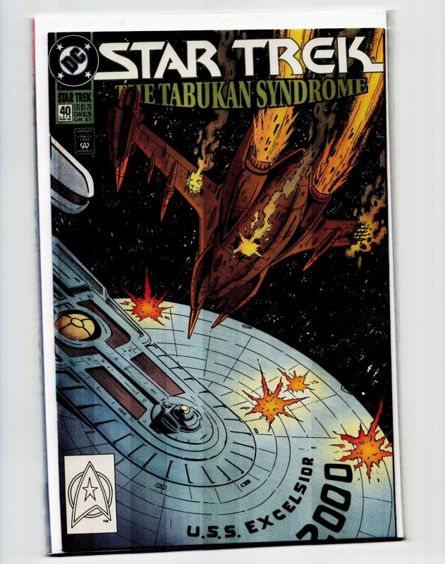 Star Trek #40 (DC Comics, 1992), raw, ungraded comic book — front cover