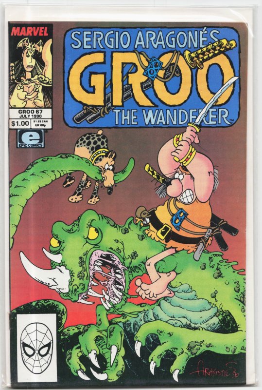 Groo the Wanderer #67 (Marvel Comics, 1990), raw, ungraded comic book — front cover