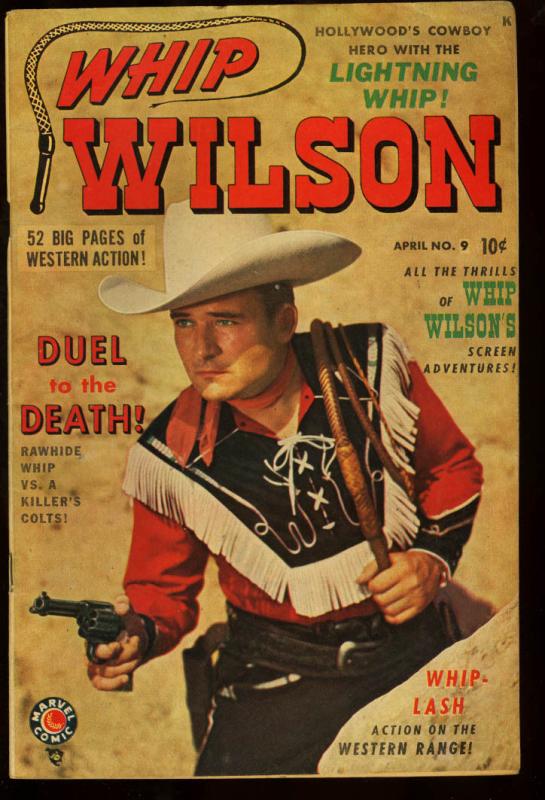 Whip Wilson #9, raw comic book in FN/VF condition — front cover