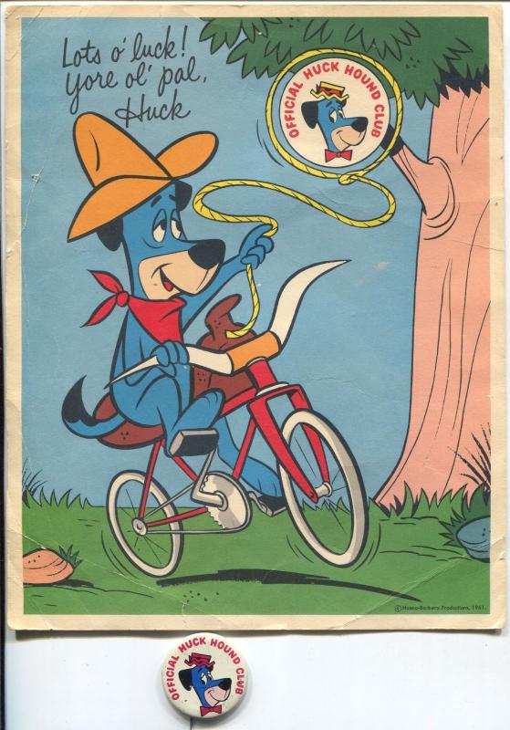 Huckleberry Hound #8, raw comic book in VG condition — front cover