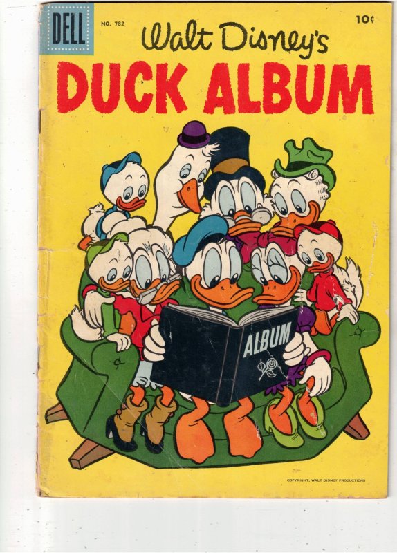 Four Color #782 (Dell Comics, 1957), raw comic book in VG+ condition — front cover