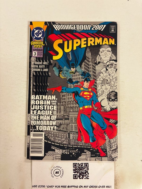 Superman Annual #3 (DC Comics, 1961), raw comic book in NM condition — front cover