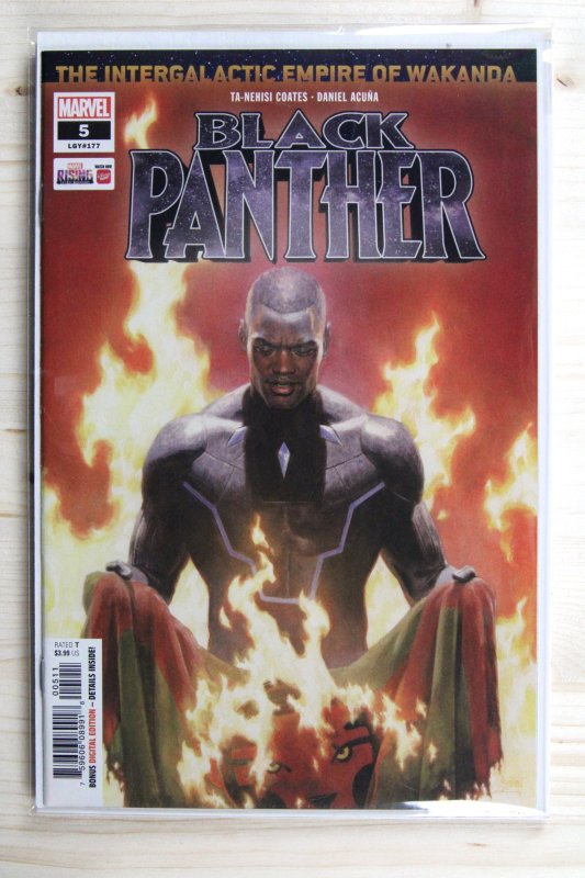 Black Panther #5 (Marvel Comics, 2018), raw comic book in NM 9.4 condition — front cover