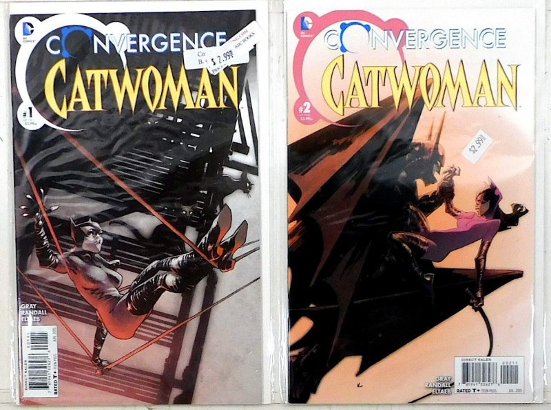 Convergence Catwoman Lot of 2 #1, 2 (2015) DC Comics 1st Print Comic Books (DC Comics, 2015), raw, ungraded comic book — front cover