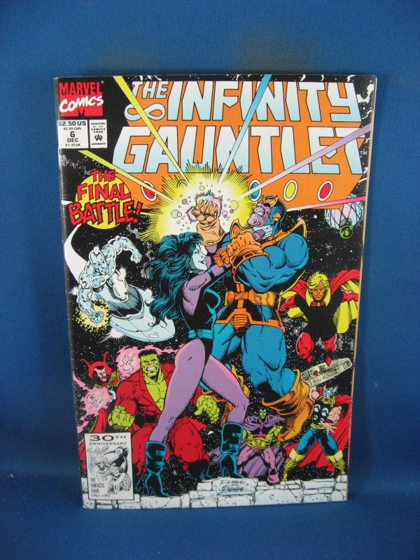 The Infinity Gauntlet #1 (Marvel Comics, 1991), raw comic book in NM- condition — front cover