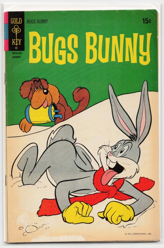 Bugs Bunny #140 (Gold Key, 1972), raw, ungraded comic book — front cover