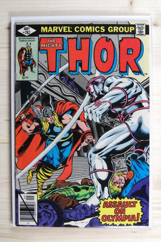 Thor #287 (Marvel Comics, 1979), raw comic book in VF 8.0 condition — front cover