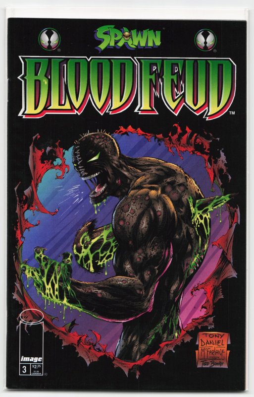 Spawn: Blood Feud #3 (Image Comics, 1995), raw, ungraded comic book — front cover