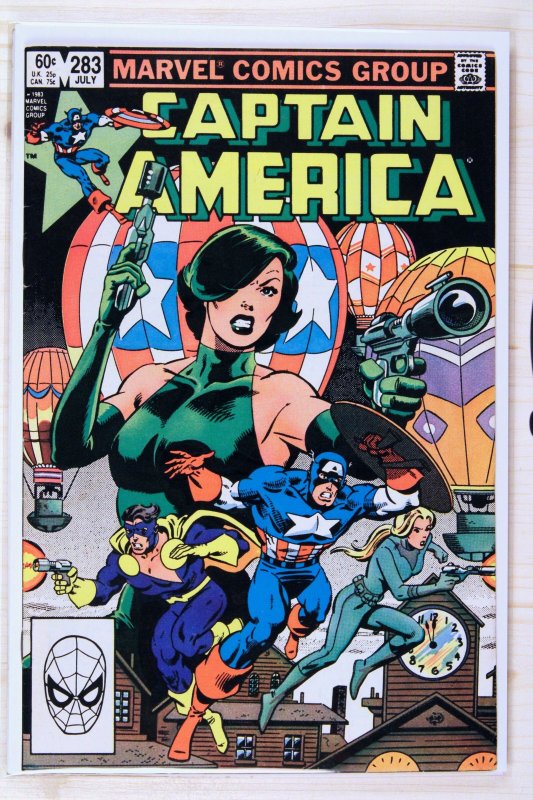 Captain America #283 (Marvel Comics, 1983), raw comic book in VF 8.0 condition — front cover