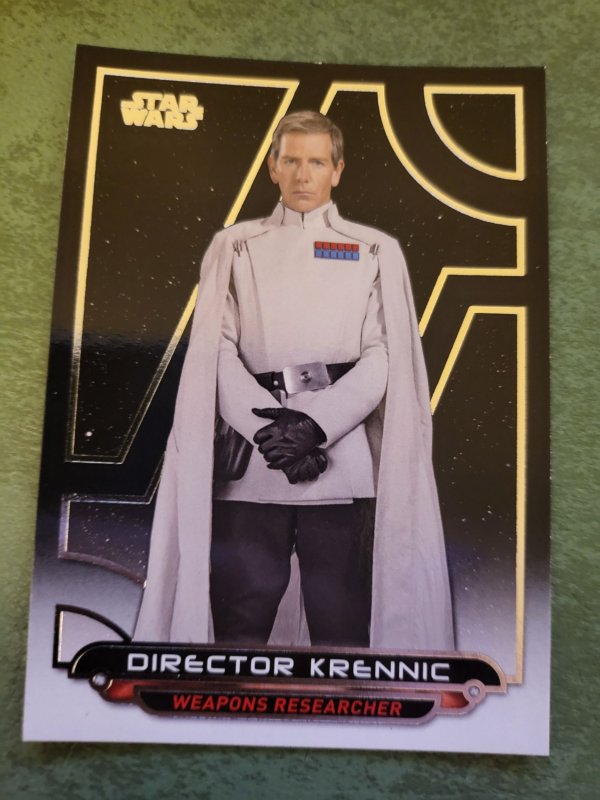 2018 Star Wars Galactic Files #RO-6 Director Krennic (2018), raw, ungraded comic book — front cover
