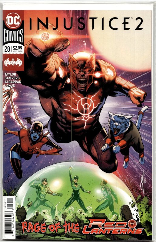 Injustice 2 #28 (DC Comics, 2018), raw, ungraded comic book — front cover