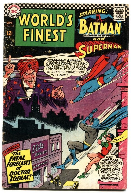 World's Finest #160-1966-Batman/superman-Dc VG (DC Comics), raw comic book in VG condition — front cover