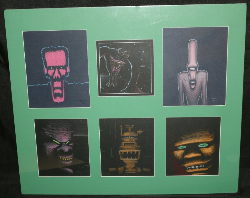 Monsters 6pc Color Pencil Drawings - 1983 Signed art by Gary Wray (1983), raw, ungraded comic book — front cover