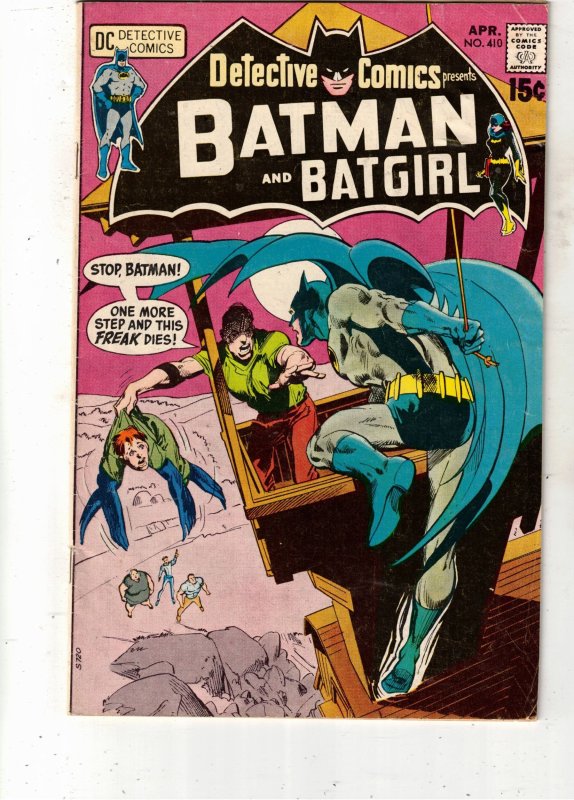 Detective Comics #410 (DC Comics, 1971), comic book — front cover in its holder