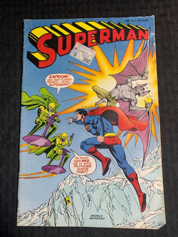 1984 Superman Finland Comic #73 (1984), raw comic book in VG 4.0 condition — front cover