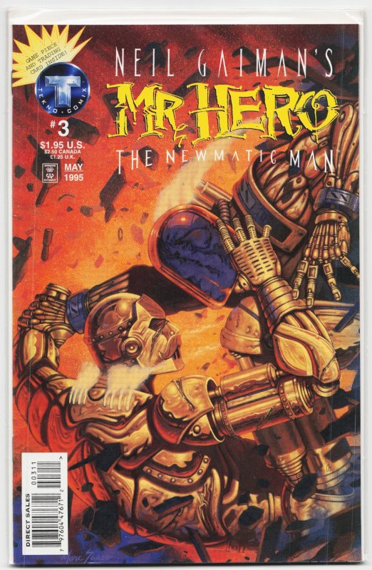 Mr. Hero the Newmatic Man #3 (Big Entertainment, 1995), raw, ungraded comic book — front cover