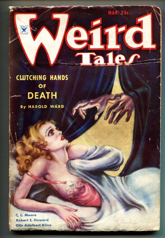 Weird Tales March 1935- Brundage Cover- Conan Story-Pulp Magazine (Weird Tales, 1935), raw, ungraded comic book — front cover