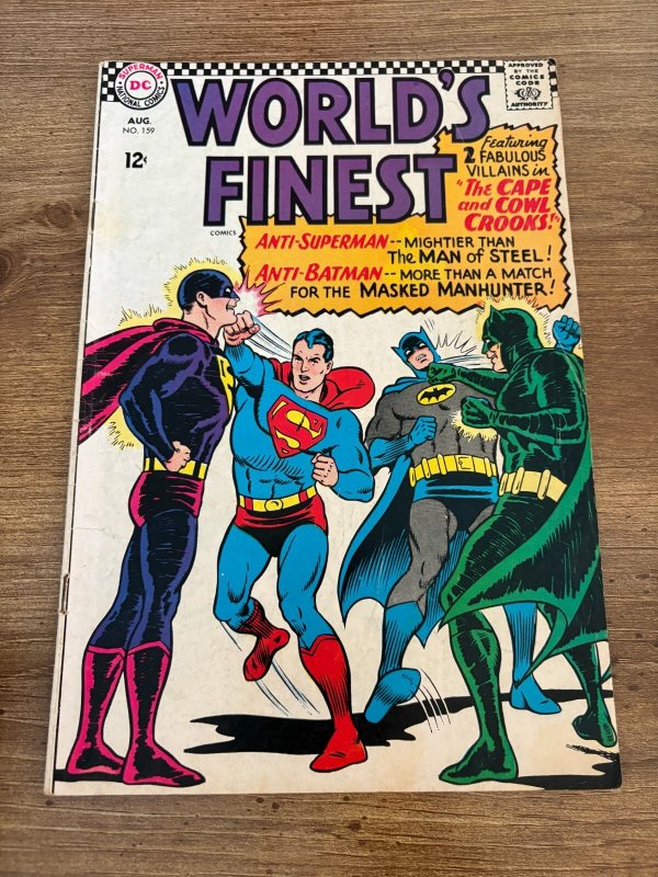 World's Finest Comics #159 (DC Comics), raw comic book in FN/VF condition — front cover