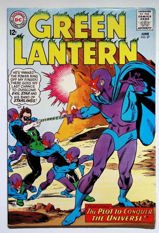 Green Lantern #37 (DC Comics, 1965), raw, ungraded comic book — front cover